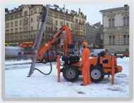 Travaux de forage en hiver